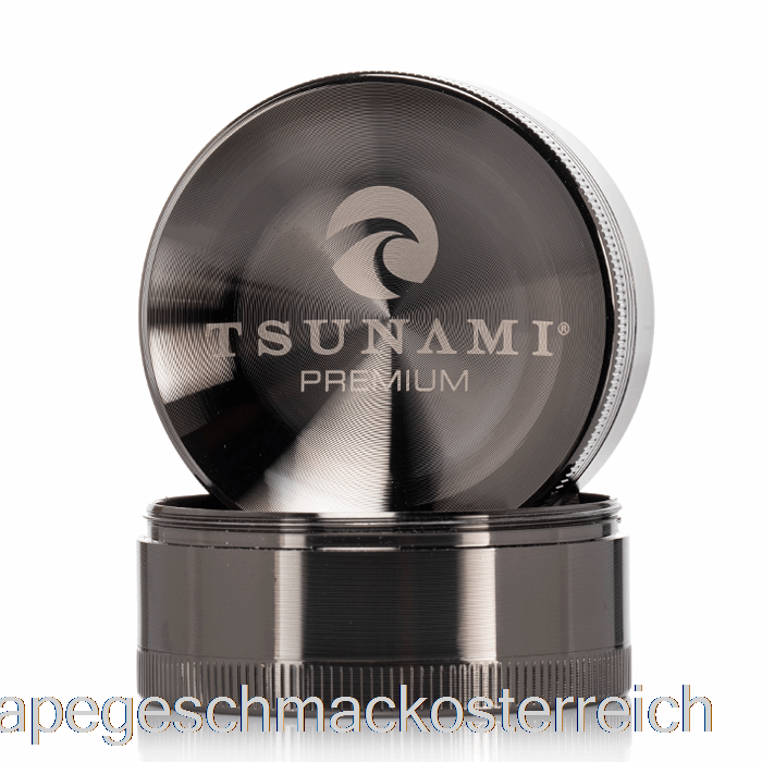 Tsunami 2,4 Zoll 4-teiliger Versenkter Top-Grinder Gunmetal (63 Mm) Vape-Geschmack